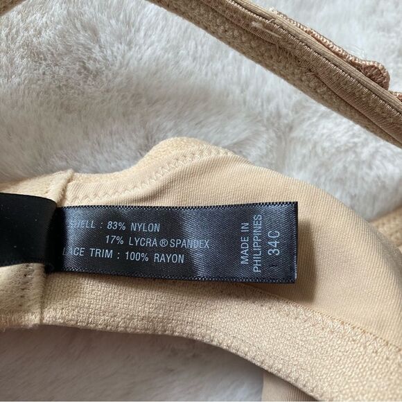 Soma Nude Wireless Bra Unlined 34C Tan Beige - Picture 8 of 8